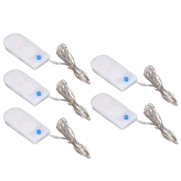 5 stk. Mini LED Lys Romantisk Elegant Letvægt DIY Fremstilling Praktisk Dekorativt Tilbehør til 1/12 Dukkehus