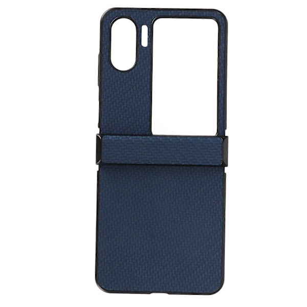 Telefonfodral för OPPO Find N2 Flip Kolfibertextur Vikbar Mobiltelefon Plast Skyddsfodral Blå