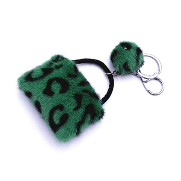 Liten Tote Charm Mini mjuk plysch prydnad Green