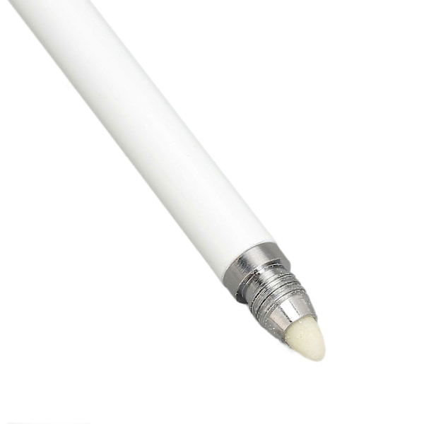 Svart Stylus Penn 4 i 1 Multifunksjonell Nøyaktig Posisjonering Kapasitiv Stylus med 2 Fiber Nibber for Mobiltelefon Nettbrett Hvit