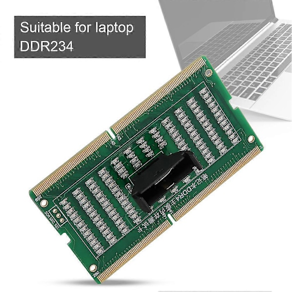 SO-DIMM Analysator Diagnostisk Testare Post Testkort för PC Laptop Desktop DDR234 Med Ljus DDR4