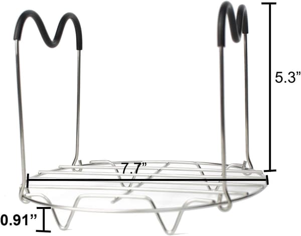 Dampstativ Rundt Rustfrit Stål Dampstativ Stand Pizza Holder