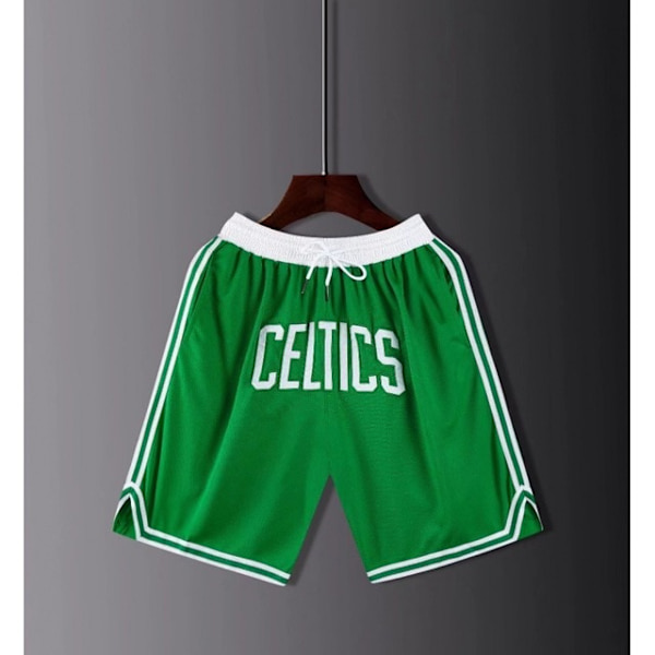 Sommarstretch Bekväma CELTICS Casual Shorts i mitten av midjan Green 3XL