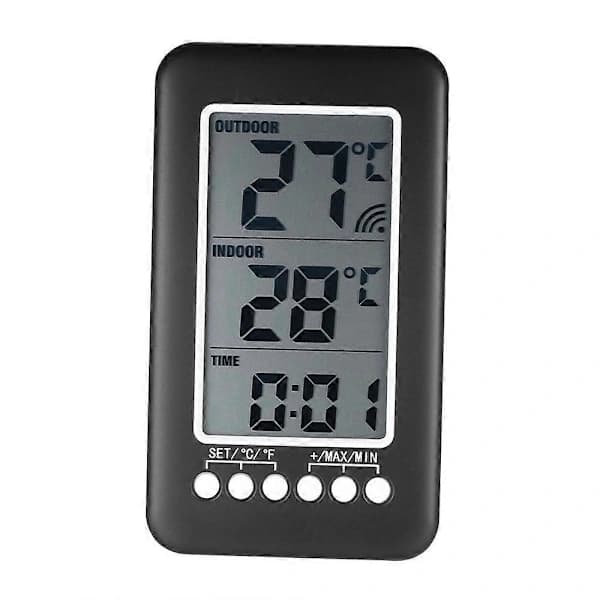 LCD/Digital Trådløst Indendørs/Udendørs Termometer Ur Termometer med Sender
