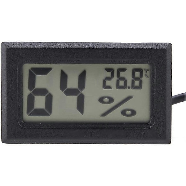 Digitalt Termometer Hygrometer, Indbygget Mini Termometer med Ekstern Probe