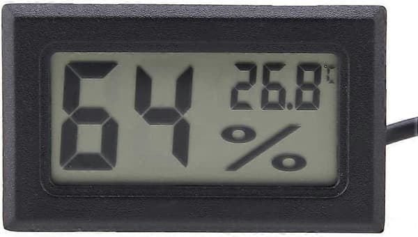 Digitalt Termometer Hygrometer, Innebygd Mini Termometer med Ekstern Probe