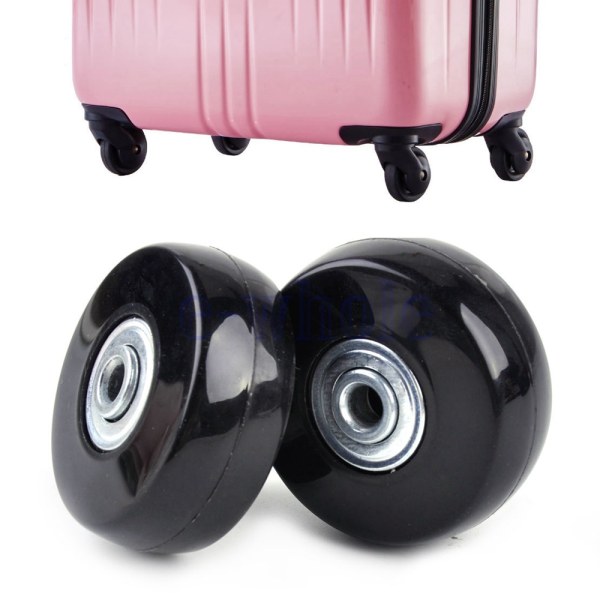 2 Set Bagage Resväska Ersättning Hjul Axlar Skiftnyckel Deluxe