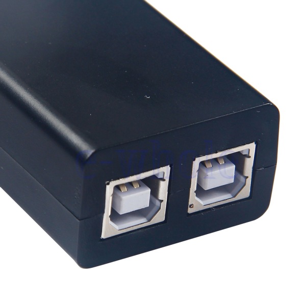 USB Sharing Share Switch Box Hub 2-portar PC-datorscanner