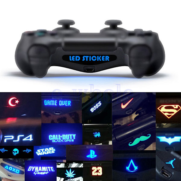 40PCS LED Light Bar Cover Decal Skin Sticker för PlayStation 4