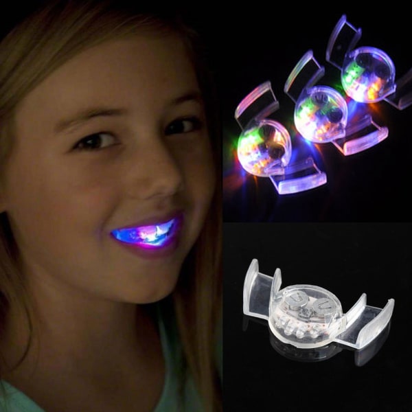 LED-lampa upp blinkande Flash Mouth Guard Piece Party Glow Tand