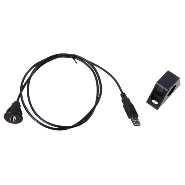 USB förlängningsuttag hane till hona infälld kabel och panel