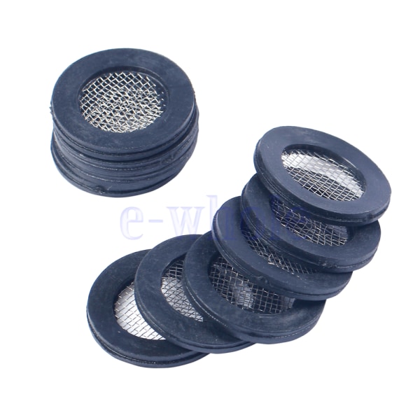 10X 3/4 "duschfilter gummitvätt slitstark lättviktsgadget