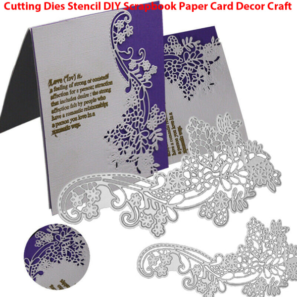 Edge Flower Metal Cutting Dies Die Cut Stencil Embossing Folder