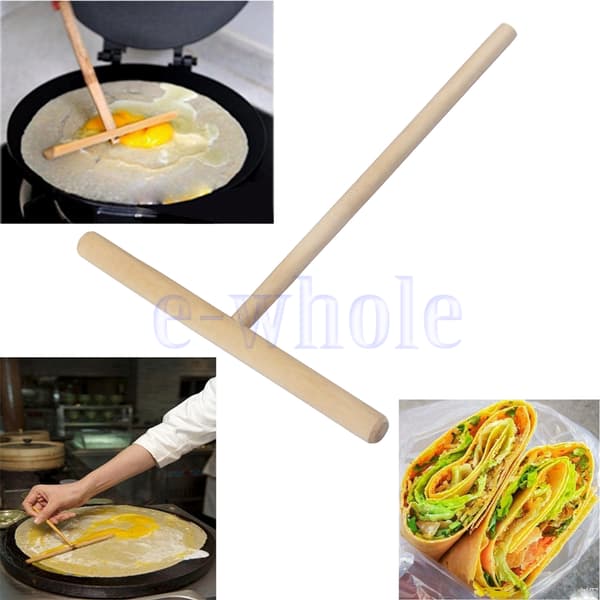Crepe Maker Pancake Batter Träspridare Stick Home Kitchen