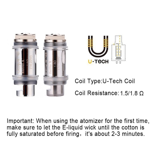 1.8ohm Aspire Nautilus X u-tech - replacement coils