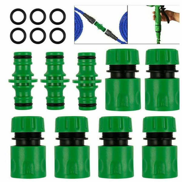 Garden Hose Connectors Sets Watering Pipe Tap Plastic Connector