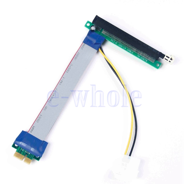 Powered PCI-E Riser Cable Extension 1X till 16X för litekoin