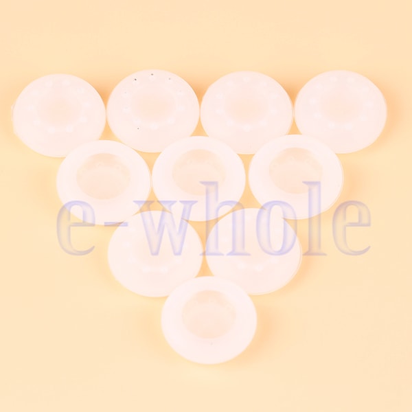 10 Clear Silicone Joystick Thumbstick Key Button Cap for PS4