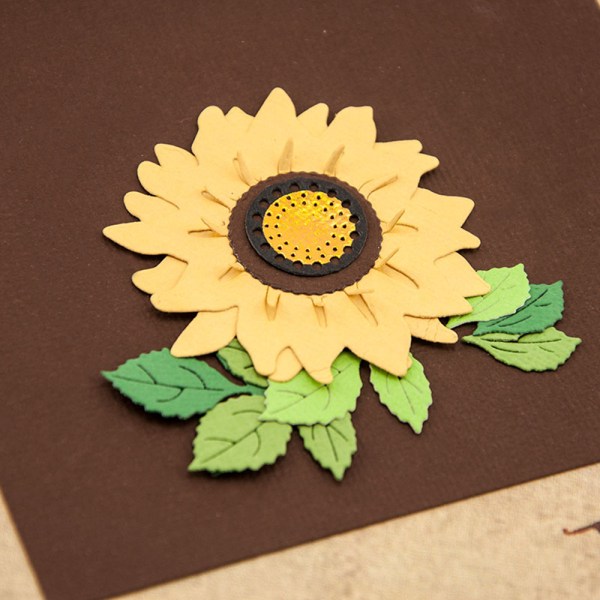 Sunflower Metal Cutting Dies Stencil Scrapbooking Embossing