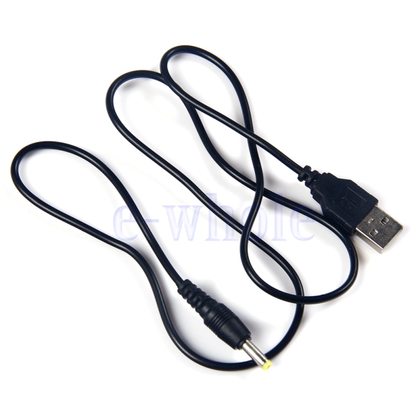 USB A till DC 5V 4,0 mm / 1,7 mm nätadapterkabel 80 cm laddare