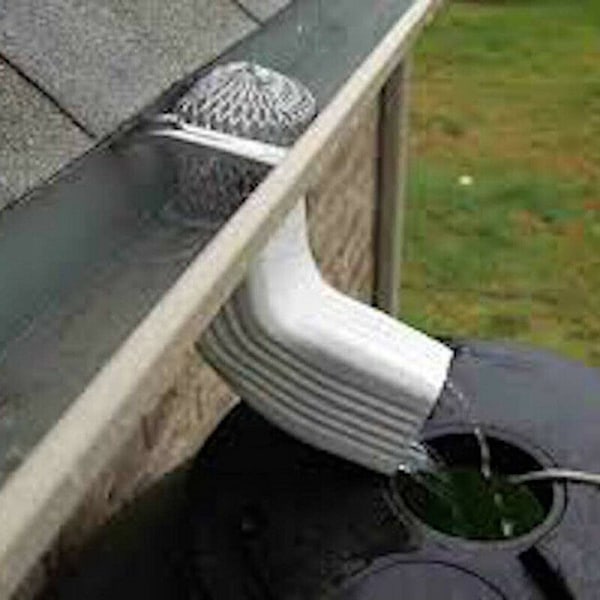 4 Metal Gutter Leaf Debris Trap Guard Drain Pipe Cover Downpipe