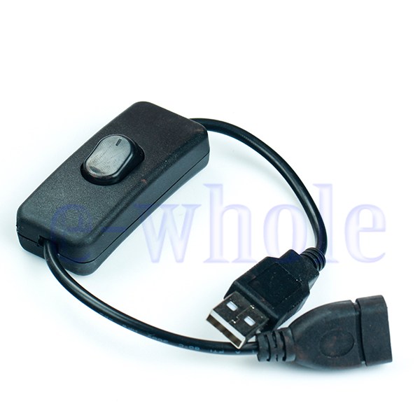 USB-kabel hane till kvinnlig strömbrytare på backväxter