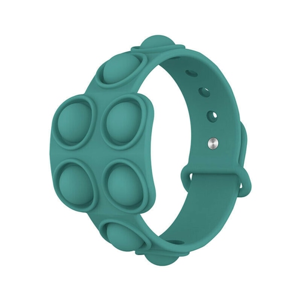 Green Simple Dimple Finger Bubble Fidget Bracelet Portable