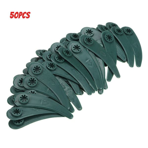 50pcs Grass Strimmer Trimmer Plastic Blades Set For Bosch