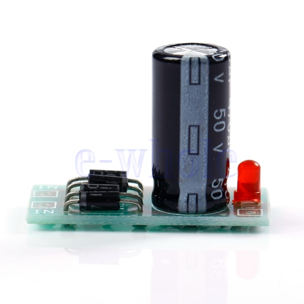 AC 6-32V till DC 12V full-bridge likriktare filter