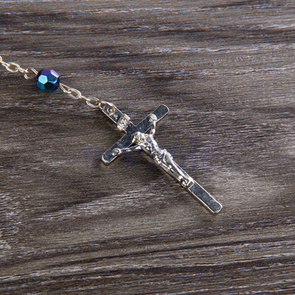 Bead Rosary Catholic Holy Medal Mark Crucifix Bön halsband