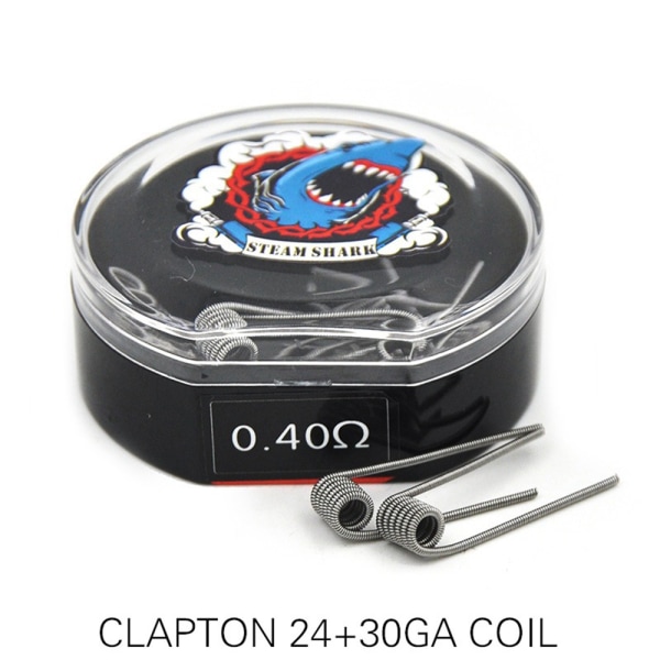 Lot of 10 Clapton Coils Wire Premade for RBA RDA 24GA+30GA