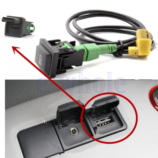 Bilstereo USB-switchkabel för RCD510 / 310 RNS315 VW GOLF JETTA