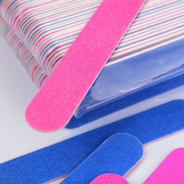 5cm Double Side Mini Disposable Nail Files Sanding Block Grit