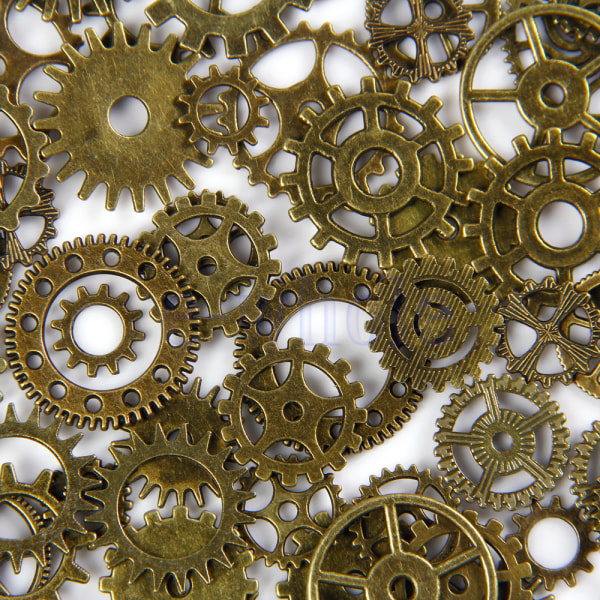 20st Bronze Watch Parts Steampunk Cyberpunnk Cogs Gears DIY