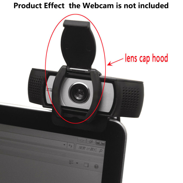 För Logitech HD Pro Webcam C920 C922 C930e Skyddar linsskydd