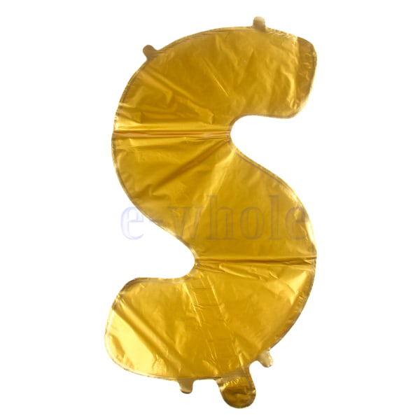 1pcs guld s brev alfabet folie ballong för namn bröllopsfest
