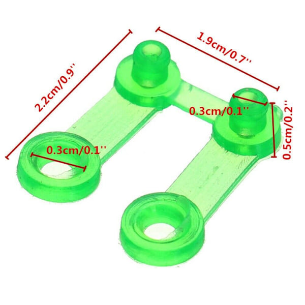 10st Plast Gult Snap Clip Punch Card för Brother Stickning