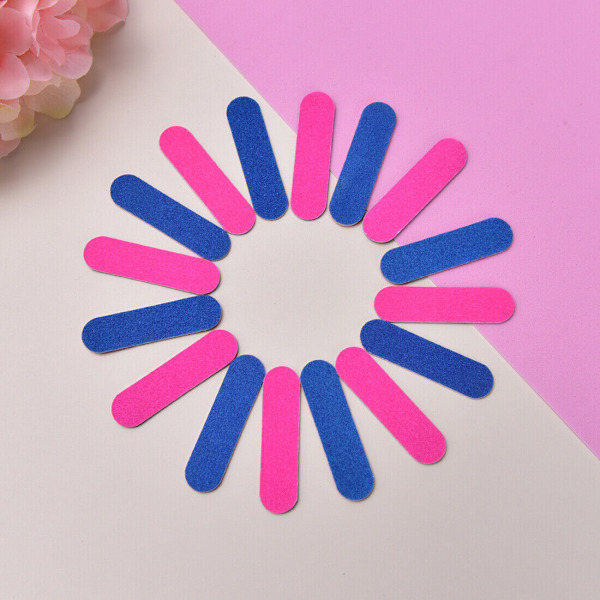 5cm Double Side Mini Disposable Nail Files Sanding Block Grit