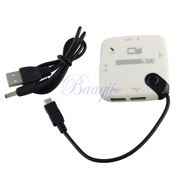Micro USB OTG HUB + Kortläsare för Samsung S2 I9220 I9250