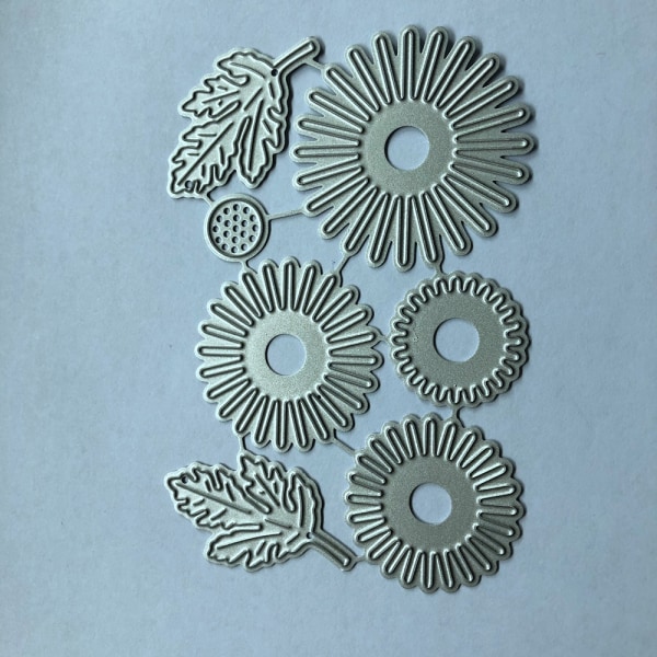 7st Nya Flower Leaf Metal Cutting Dies Embossing Stencil