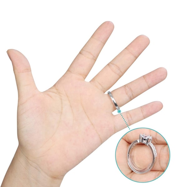 8 Sizes Silicone Invisible Ring Sizer Adjuster Resizer Ring Size