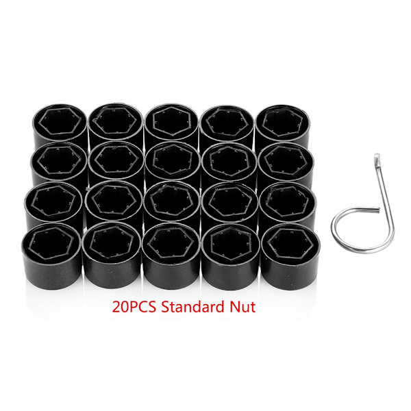 20x hjulmutterbultdäckskruvlock 17mm för VW Golf Passat
