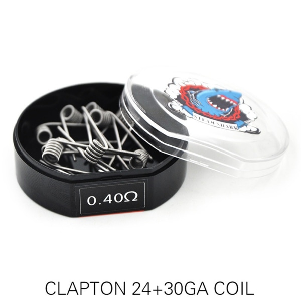 Lot of 10 Clapton Coils Wire Premade for RBA RDA 24GA+30GA