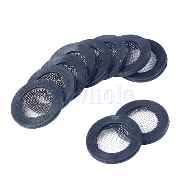 10X 3/4 "duschfilter gummitvätt slitstark lättviktsgadget