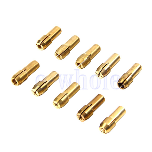 10st Borrchuckar Collet Bits 4,8 mm 0,5-3,2 mm Skaft för Dremel