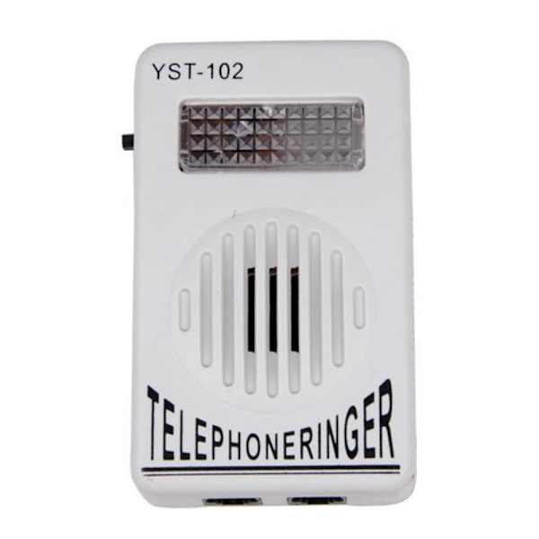 Förstärkare Strobe Light Flasher Bell Extra-Loud Telefon Ringer