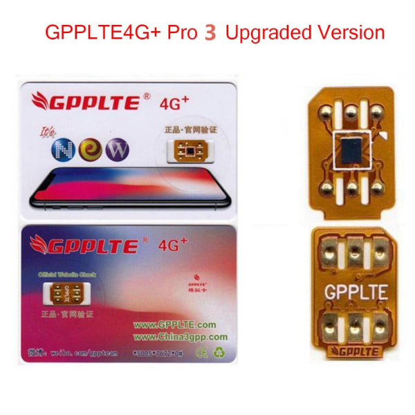GPP PRO3 Låsekort för iPhone / 8/8P / 7/7P / 6S / 6SP / 6P 4G