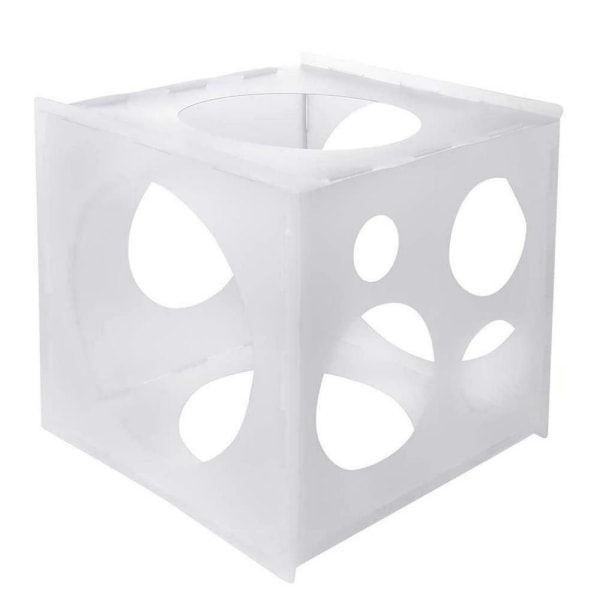 11 hål Balloon Sizer Cube Mall Box 2-10 inches för bröllop