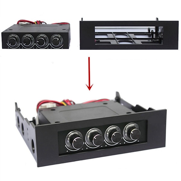 5,25 "till 3,5" Drive Bay Computer Case Adapter Mounting Bracket