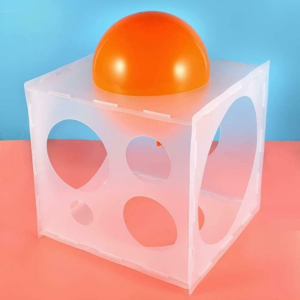 11 hål Balloon Sizer Cube Mall Box 2-10 inches för bröllop
